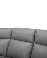 Addyson 117" 6-Pc. Leather Sectional with 2 Zero Gravity Recliners Power Headrests and 1 Console, Created for Macy's