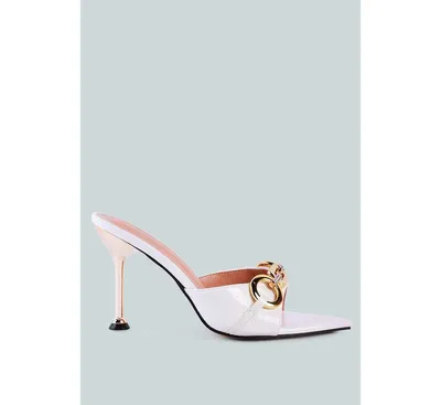 Womens Drippin Hot Croc Patent Faux Leather Sandals