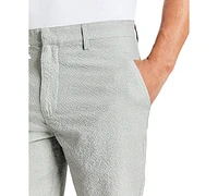 Kenneth Cole Men's Stretch Printed Seersucker Shorts