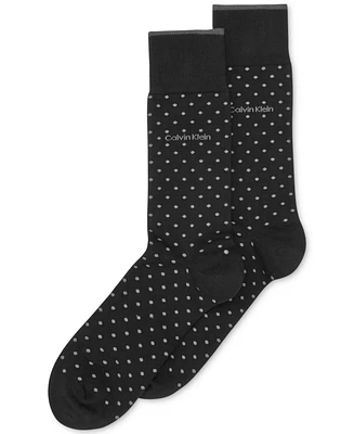 Calvin Klein Men's Giza Pindot Crew Socks