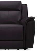 Addyson 117" 5-Pc. Leather Sectional with 3 Zero Gravity Recliners Power Headrests, Created for Macy's