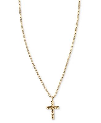 Kendra Scott 14k Gold-Plated Cross Pendant Necklace, 16" + 3" extender