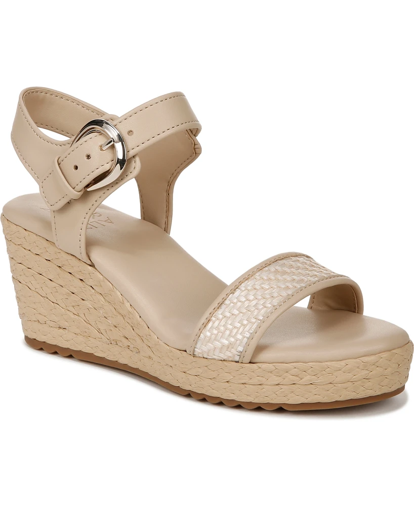 Naturalizer Women's Stella Open Round Toe Wedge Sandals