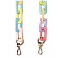 The American Case multicolor, ultra resistant matte resin chain with golden carabiners