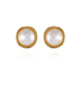 T Tahari Imitation Pearl Stud Earrings