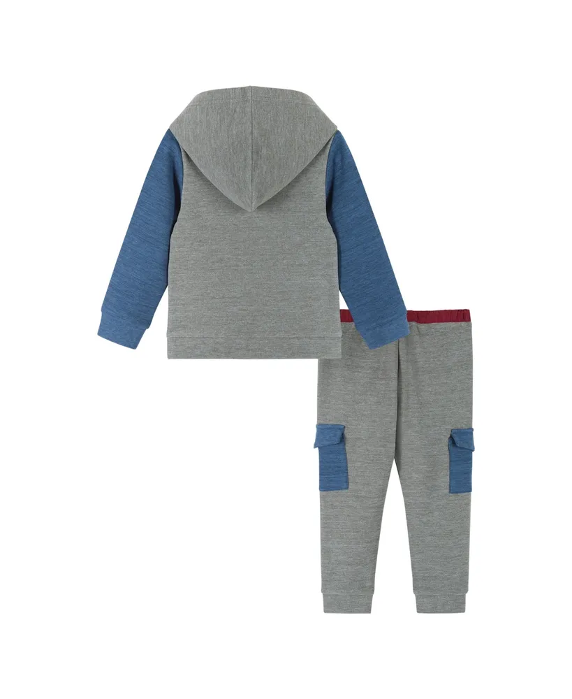 Infant Boys Double Peached Colorblocked Hoodie Set