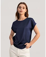 Lilysilk Women's Short Sleeves Round Neck Silk Tee