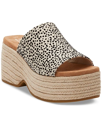 Toms Women's Laila Slide Platform Espadrille Sandals