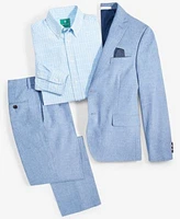 Brooks Brothers Big Boys Classic Fit Suit Jacket Plaid Shirt Dress Pants