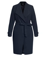 City Chic Women's So Sleek Coat