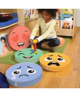 Kaplan Early Learning Emotion Floor Cushions - Set of 6 - Assorted pre