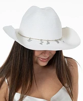 Bellissima Millinery Collection Women's Wifey Rhinestone Cowgirl Hat