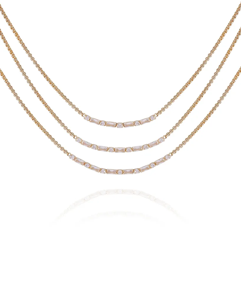 Vince Camuto Gold-Tone Multi Layered Necklace