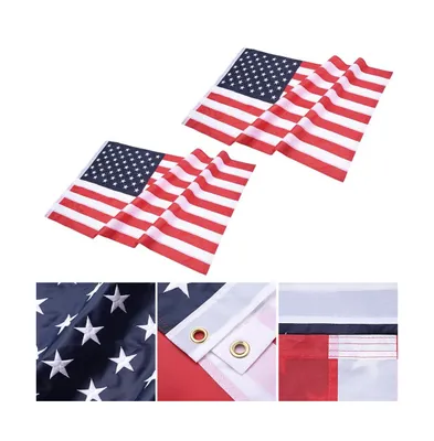 Pcs 3x5 Ft American Flag Sewn Stars Stripes 210D Oxford w/ Grommet Us Flags