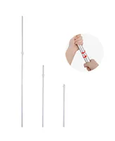 Yescom 8 Ft Telescoping Indoor Flagpole Kit w/ Ball Base Aluminum 3x5 Ft Us Flag 2 Pack