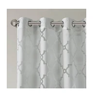Eden Fretwork Burnout Sheer Window Curtain, sheer curtains inches long Single Sheer Curtain Panel