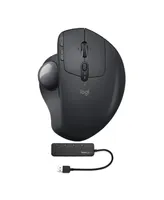 Logitech Mx Ergo Advanced Wireless Mouse Trackball with Knox Gear 4-Port Usb 3.0 Hub