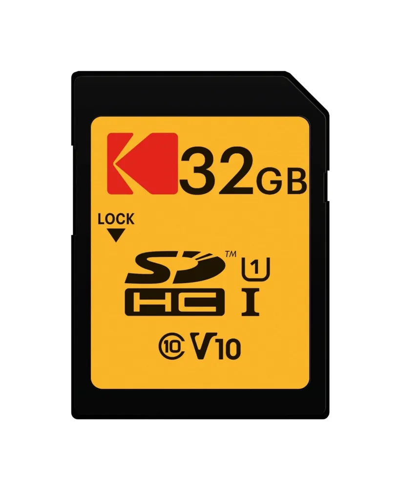 Kodak 32GB Class 10 Uhs-i U1 Sdhc Memory Card (10-Pack) with Usb 2.0 Card Reader
