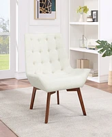Office Star 33.5" Wood, Fabric Shelly Tufted Chair