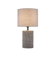 Home Outfitters Grey Table Lamp , Great for Bedroom, Living Room, Modern/Contemporary