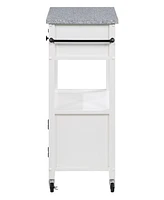 Office Star 36" Wood Fairfax Kitchen Cart