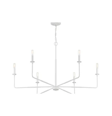 Savoy House Salerno 6-Light Chandelier in Bisque White