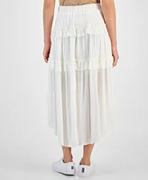 Celebrity Pink Juniors' Tiered High-Low Hem Skirt