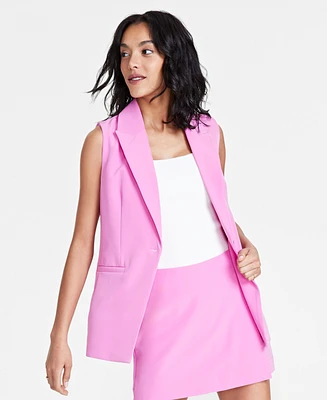 Bar Iii Women's Single-Button Vest, Created for Macy's