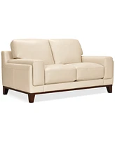Jeddo 70" Leather Loveseat, Created for Macy's