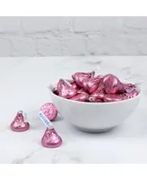 Just Candy Pink Hershey's Kisses Candy Milk Chocolates