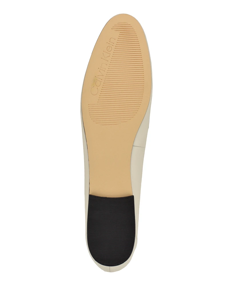 Calvin Klein Women's Sommiya Almond Toe Casual Slip-On Loafers