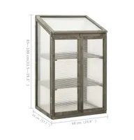 Greenhouse 23.6"x17.7"x39.4" Firewood