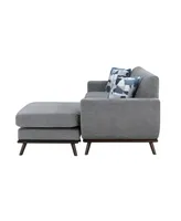 White Label Andora Reversible 87" Sofa Chaise