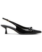 Madden Girl Vogue Bow Slingback Kitten-Heel Pumps