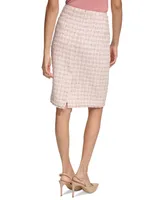 Calvin Klein Petite Tweed Pencil Skirt
