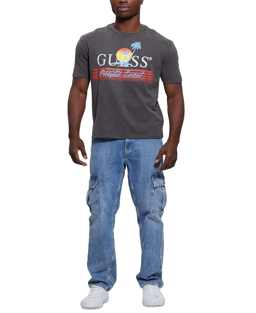 Guess Men's Pacific Coast Logo Graphic T-Shirt