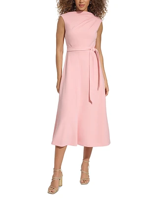 Calvin Klein Women's Sleeveless Belted Midi Dress