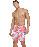 Calvin Klein Men's Island Camo Printed 7" Swim Trunks