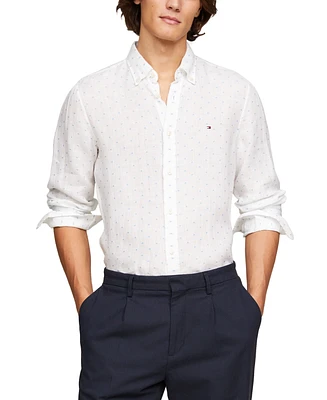 Tommy Hilfiger Men's Slim-Fit Linen Coupe Shirt