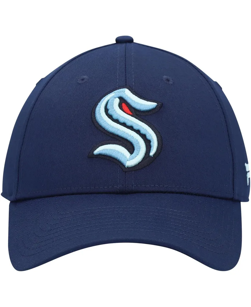 Men's Fanatics Deep Sea Blue Seattle Kraken Core Adjustable Hat