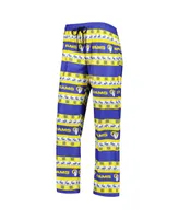 Women's Foco Royal Los Angeles Rams Holiday Ugly Pajama Set