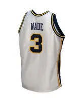 Men's Mitchell & Ness Dwyane Wade White Marquette Golden Eagles College Vault 2002/03 Authentic Jersey