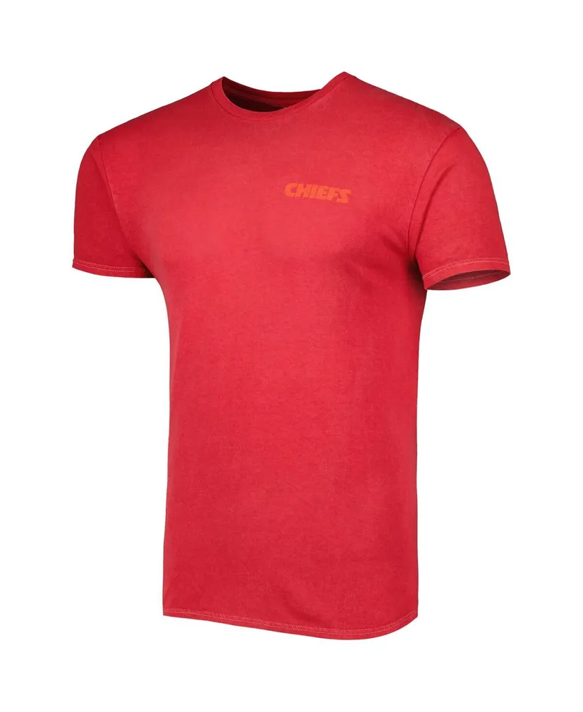 Men's '47 Brand Red Kansas City Chiefs Fast Track Tonal Highlight T-shirt