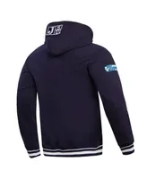 Men's Pro Standard Navy Jackson State Tigers Homecoming Ribbed Fleece Pullover Hoodie