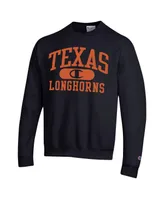 Men's Champion Black Texas Longhorns Arch Pill Sweatshirt