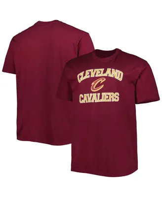 Men's Wine Cleveland Cavaliers Big & Tall Heart & Soul T-shirt