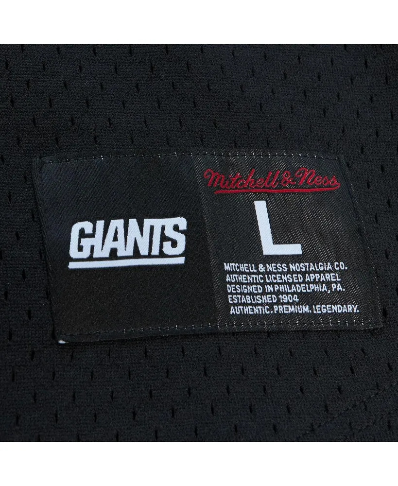 Men's Mitchell & Ness Lawrence Taylor Black New York Giants Big and Tall Mesh Player Name Number Top