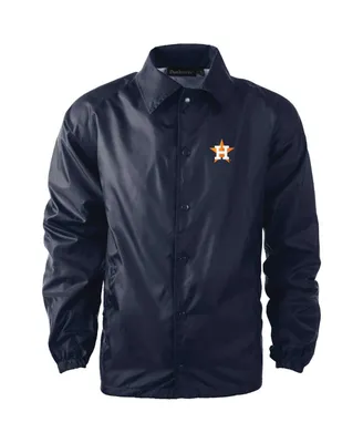 Men's Dunbrooke Navy Houston Astros Coach's Raglan Full-Snap Windbreaker Jacket