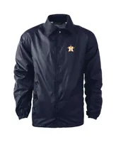 Men's Dunbrooke Navy Houston Astros Coach's Raglan Full-Snap Windbreaker Jacket