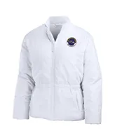 Women's Wear by Erin Andrews White Baltimore Ravens Packaway Full-Zip Puffer Jacket